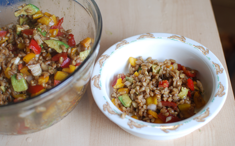 Balsamic Farro Salad