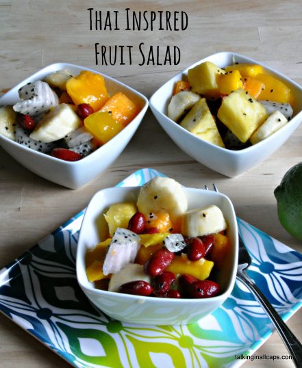 Thai Inspired Fruit Salad with Red Beans