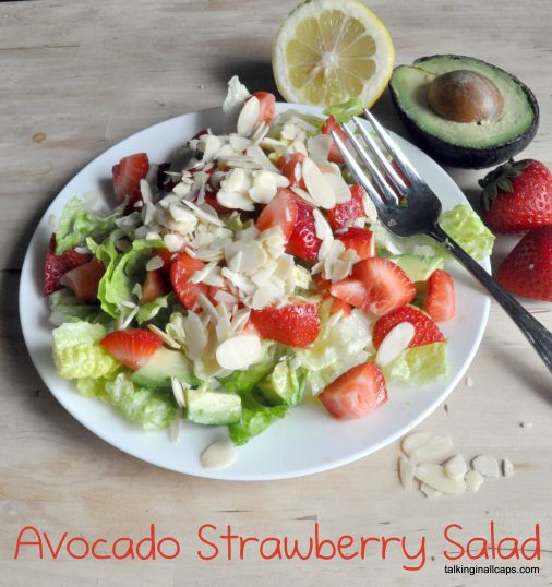 Strawberry Avocado Salad with Maple Dressing