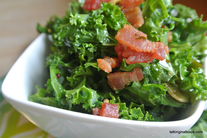 Kale Salad with a Bacon Vinaigrette