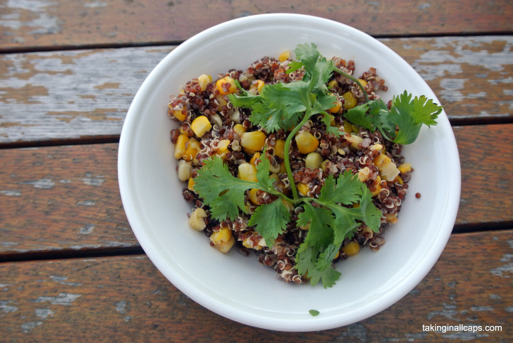 Mexican Street Corn Inspired Quinoa and Corn Salad