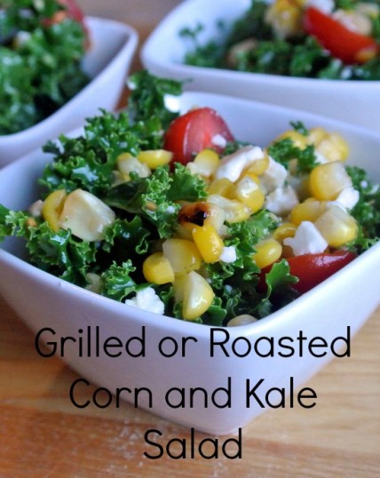 Kale Salad with Grilled Corn