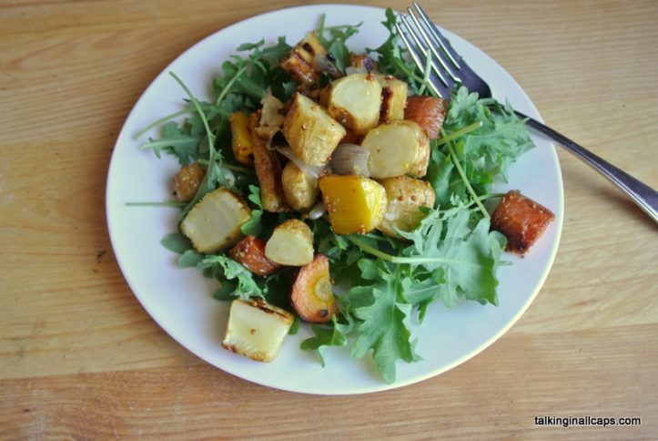Roasted Parsnip and Carrot Salad