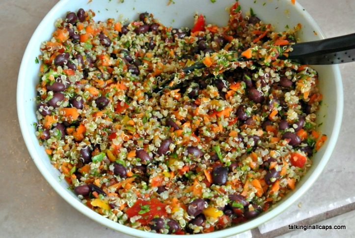 Kale, Quinoa and Black Bean Salad