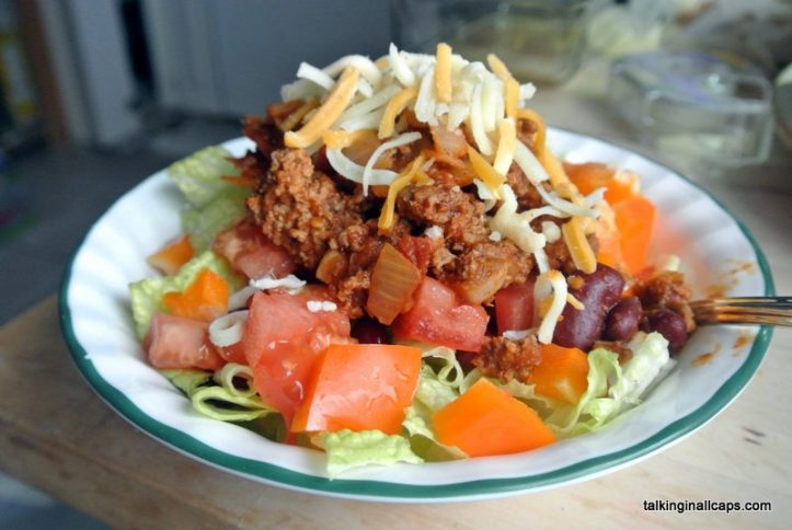 Healthy Taco Salad - talkinginallcaps.com