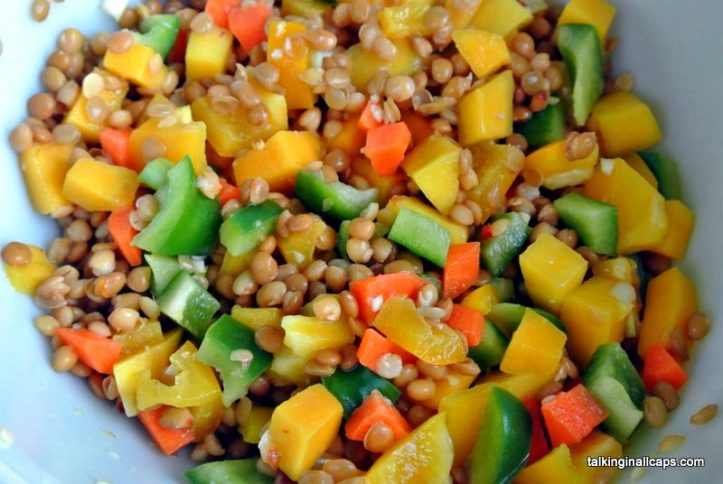 Asian Lentil and Mango Salad 3