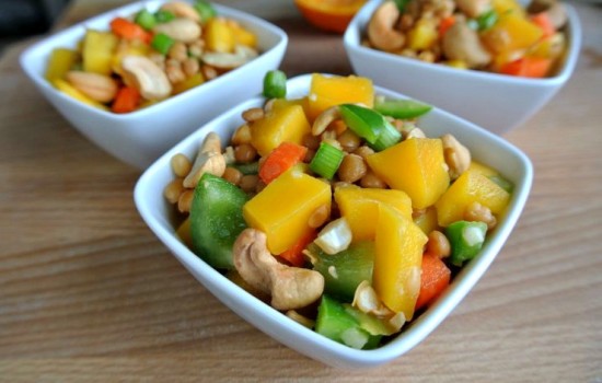 Asian Lentil and Mango Salad 3