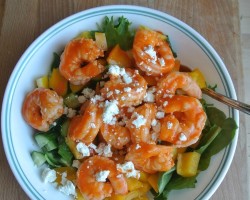 Buffalo Shrimp Salad
