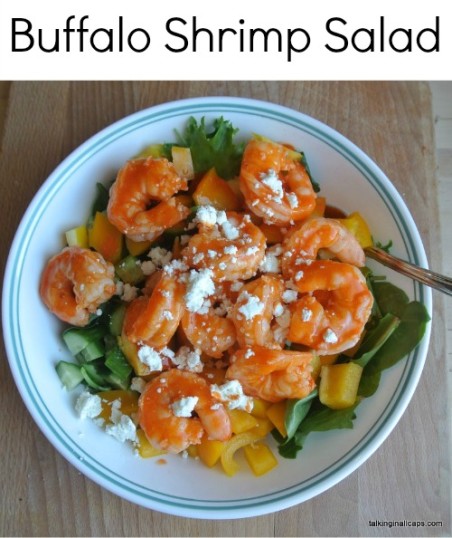 Buffalo Shrimp Salad