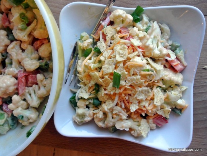  Retro Cauliflower Salad  -12 Great Salads to Take to a Potluck or Feed a Big Group