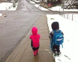Kindergarten Makes Me Feel Like a New Parent All Over Again walk to school