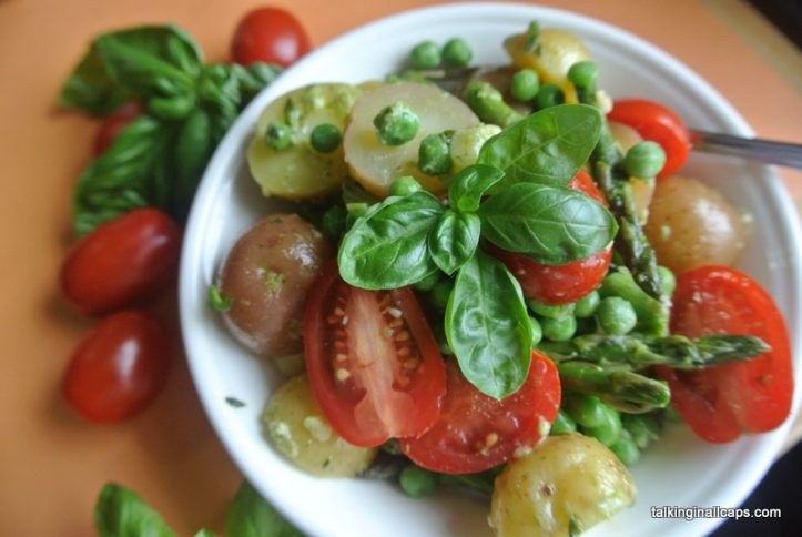 Pesto Potato Salad - Little Potato Company - talkiginallcaps.com