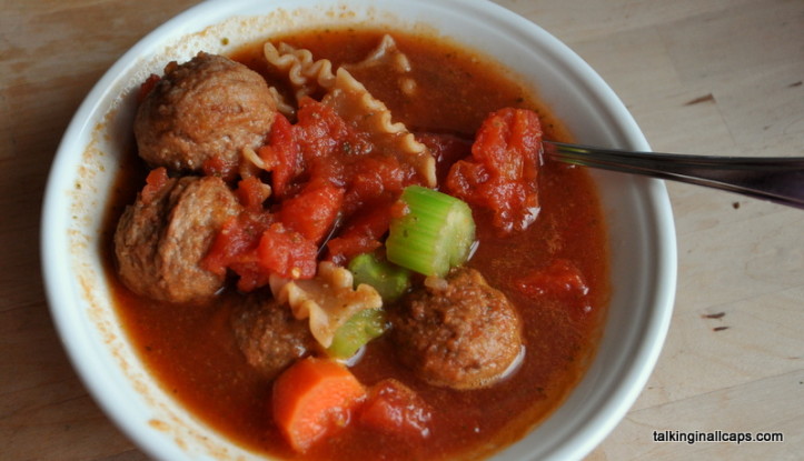 Simple Meatball Soup - #52soups