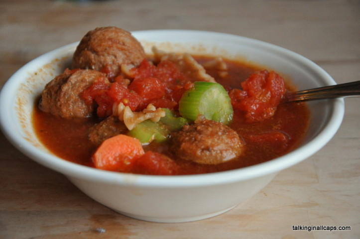 Simple Meatball Soup - #52soups