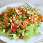 Salad #14 Chicken Edamame Salad with Miso Dressing