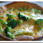 Broccoli and Cheese Pizza