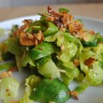 Salad #4 Brussels Sprouts Coleslaw with Candied Nuts
