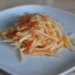 Salad #6 Kohlrabi and Carrot Salad with Asian Dressing
